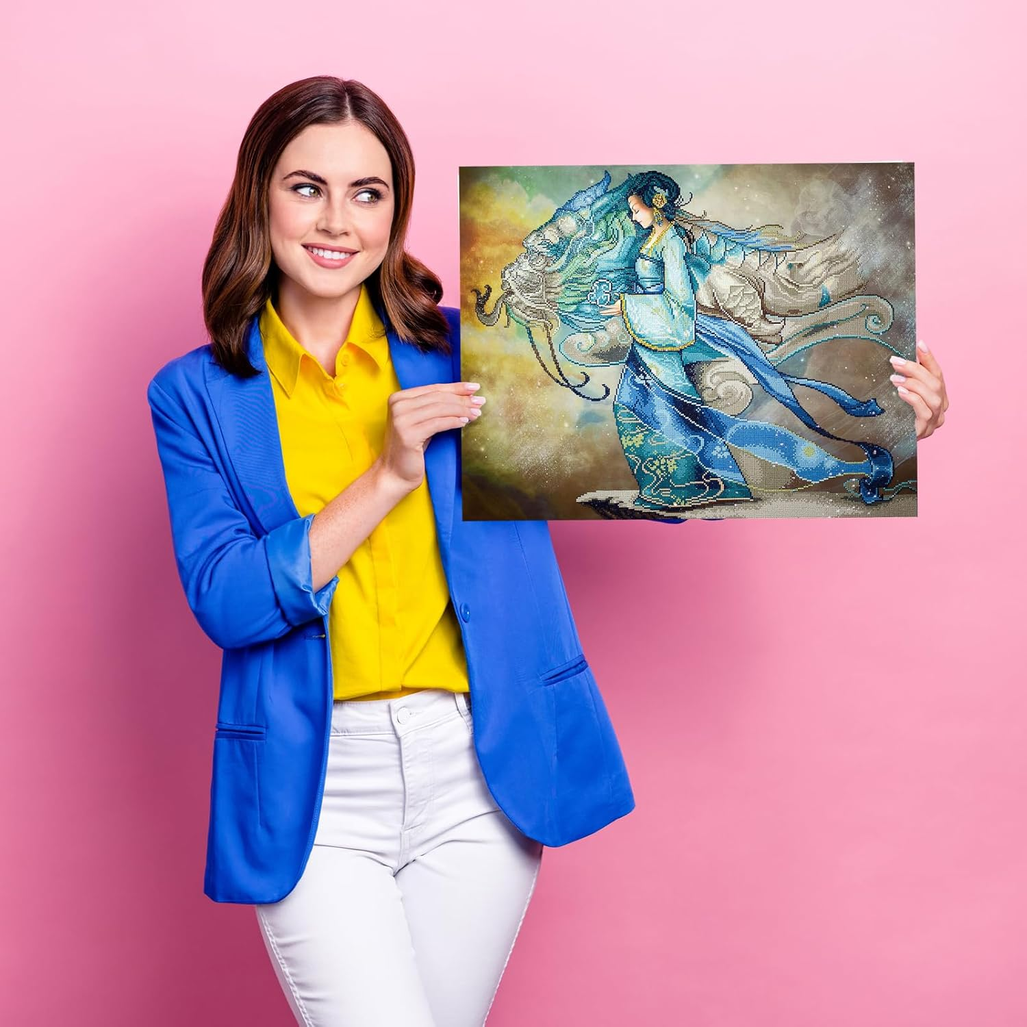 DIAMOND DOTZ DIAMOND DOTZ Dragon Princess - 85 X 67CM (33.5 X 26.4IN) image number 4