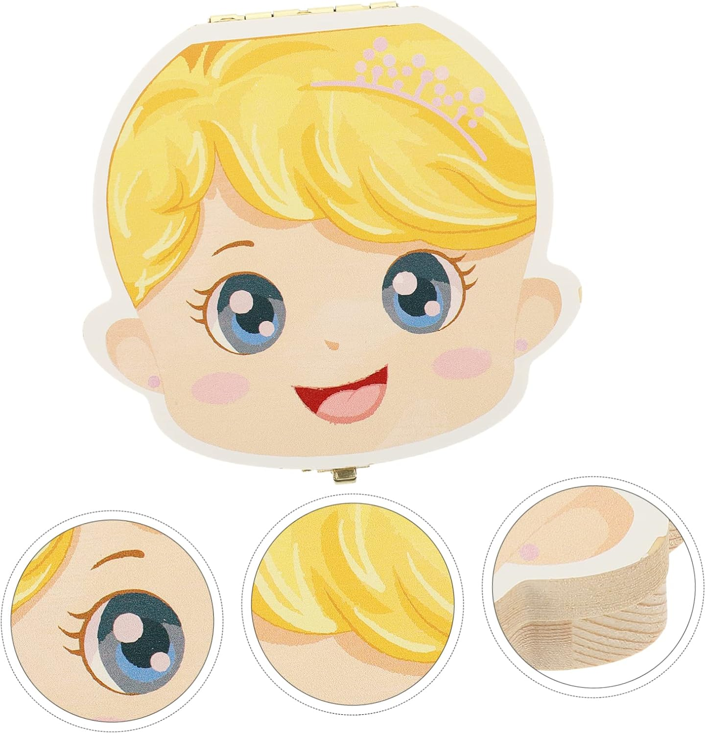 ERINGOGO Memorial Teeth Box Adorable Keepsake Container for Tooth Storage Showers and Birthdays Durable and Fun Design image number 3