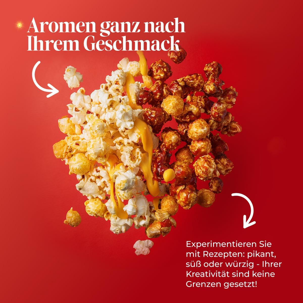 NK Popcorn Machine Retro Electric Popcorn Machine 1200W Easy to Use Button Preparation in 2 Minutes Hot Air 0.3L Portable Ideal for Home Black image number 2