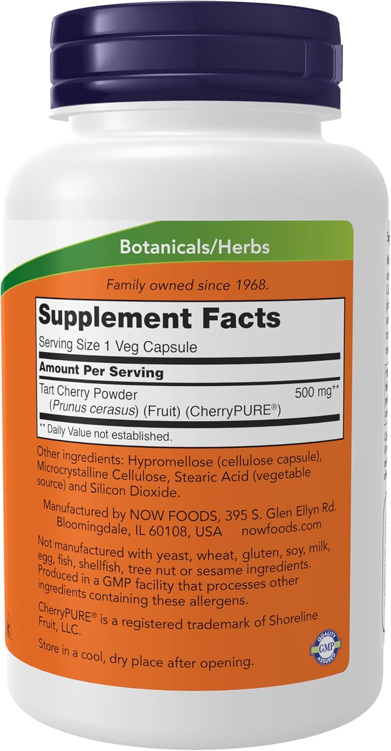 NOW Supplements,Tart Cherry, 50:1 Concentrate, 90 Veg Capsules image number 6