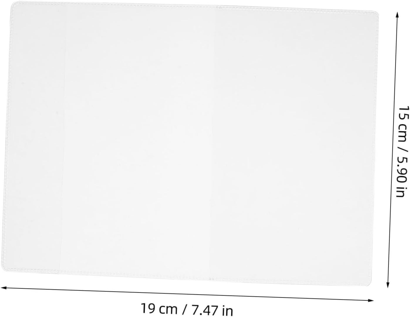 Angoily 15Pcs Travel Document Holder Transparent Frosted Passport Organizer for Cards and Certificates Multifunctional Travel Accessory for Safe and Convenient image number 6