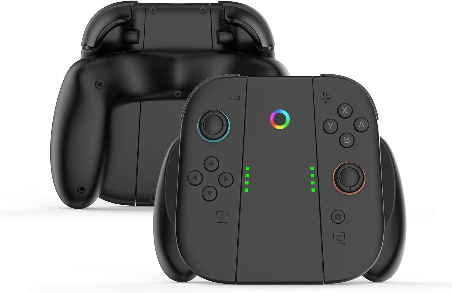 Charger Handle Suitable for Nin-Tendo Switch 2 Accessories, Switch 2 Grip with USB Charging Cable, Charging While Playing, Easy to Install and Remove (Black) image number 4