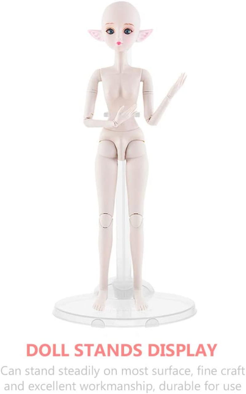 Toddmomy Doll Stands Show 15Pcs Doll Stands Display Holder Transparent Support for S Plastic S