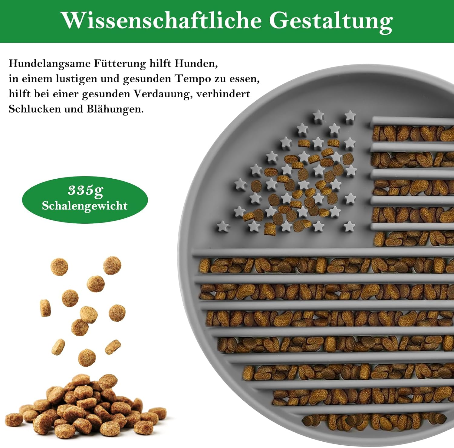 Slow Feeder Dog Bowls | Silicone Maze Feeding Bowls | Fun Maze Bloat Stop Dog Feeding Bowl | Dog Puzzle Lick Mat to Slow Eating | for Large, Medium and Small Breed Dogs image number 6