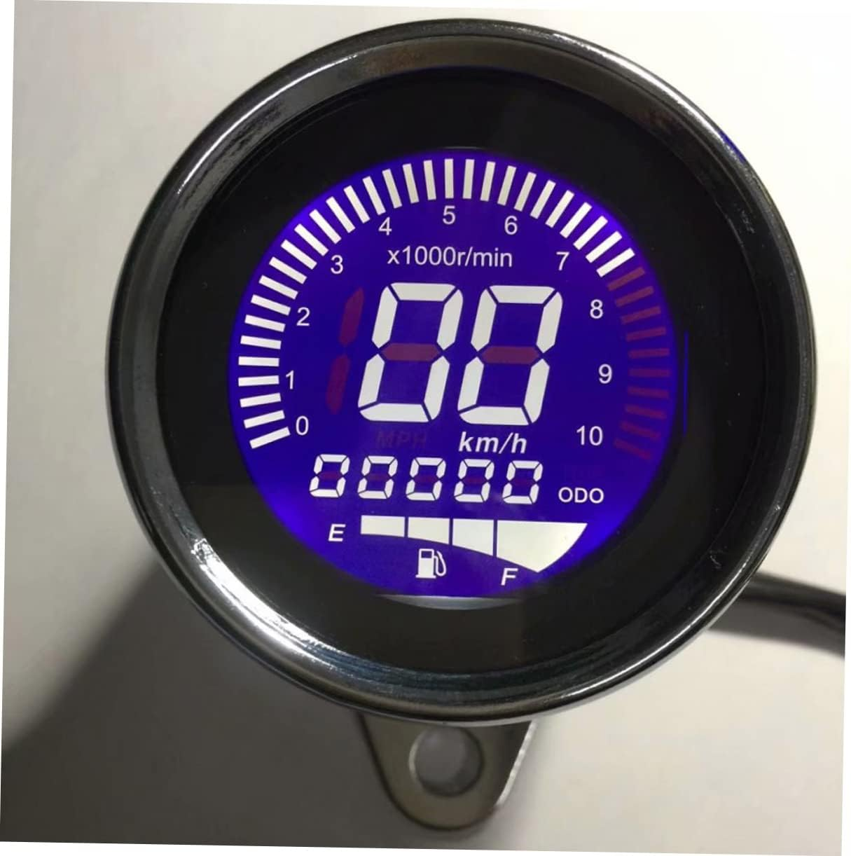 Mikinona Retro LCD Motorbike Tachometer Odometer Universal Instrument for Mechanics Made of Material 7 Speed Readings image number 5