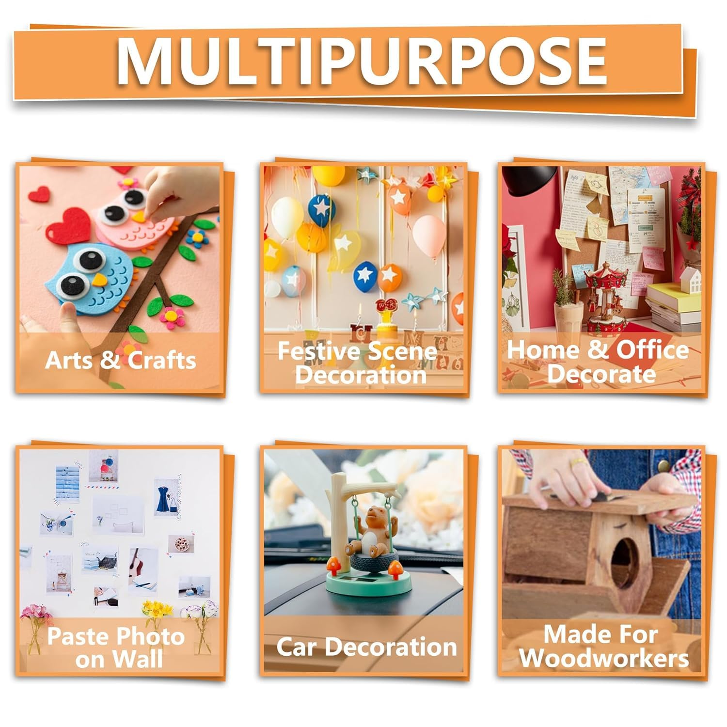 Super Thin Double Sided Adhesive Tape,Ransparent Sticky Tape for Making DIY Crafts, Paste Photo, Scrapbook, Gift Wrap, Rug Fixed, Woodworker, Fashion Clothing，2.5Cm X 50 M (1 Inch X 164 Feet) image number 3