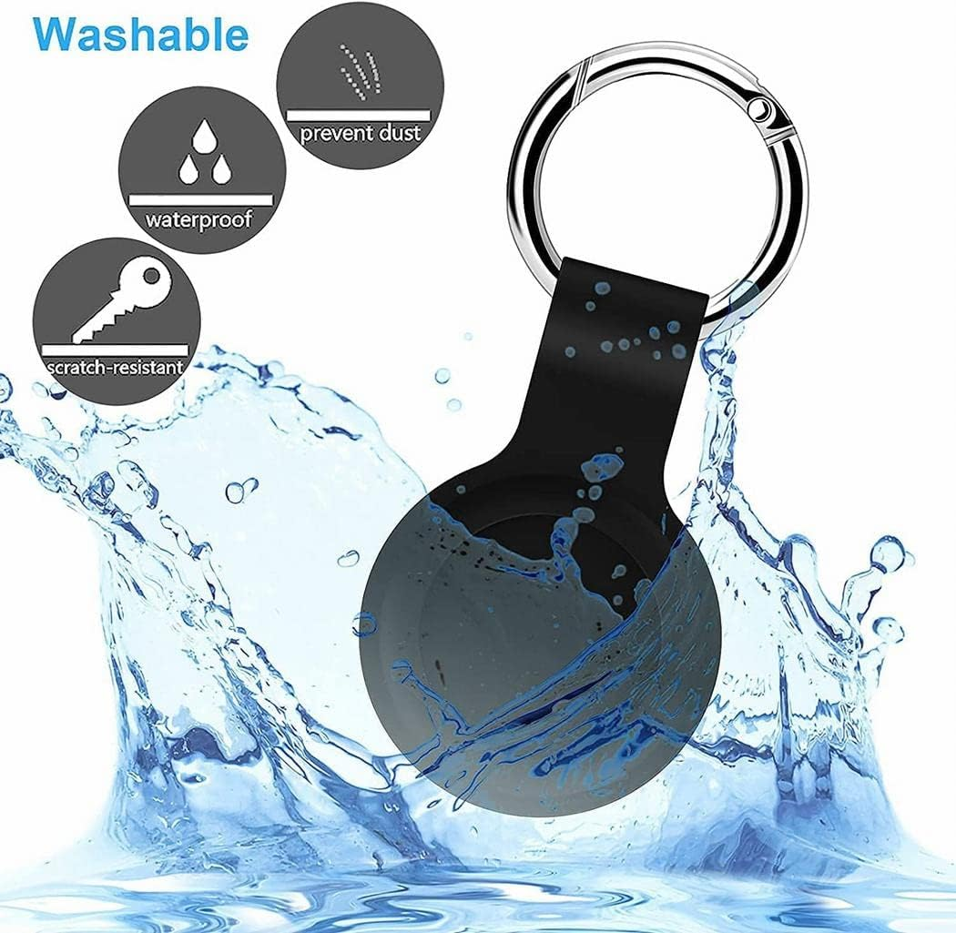 Silicone Shell Protective Case for Apple Air Tag Tracker for Pet Cat Location Tracker Matcha Green image number 2