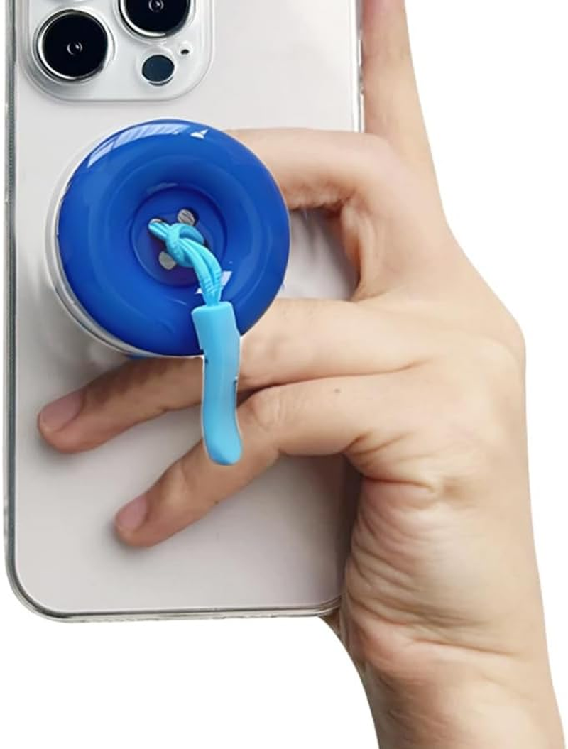 ARFUKA Pack of 2 Mobile Phone Finger Holder Mobile Phone Holder Finger Ring Stand Foldable Button Design Mobile Phone Grip and Phone Stand for Mobile Phones and Tablets image number 6