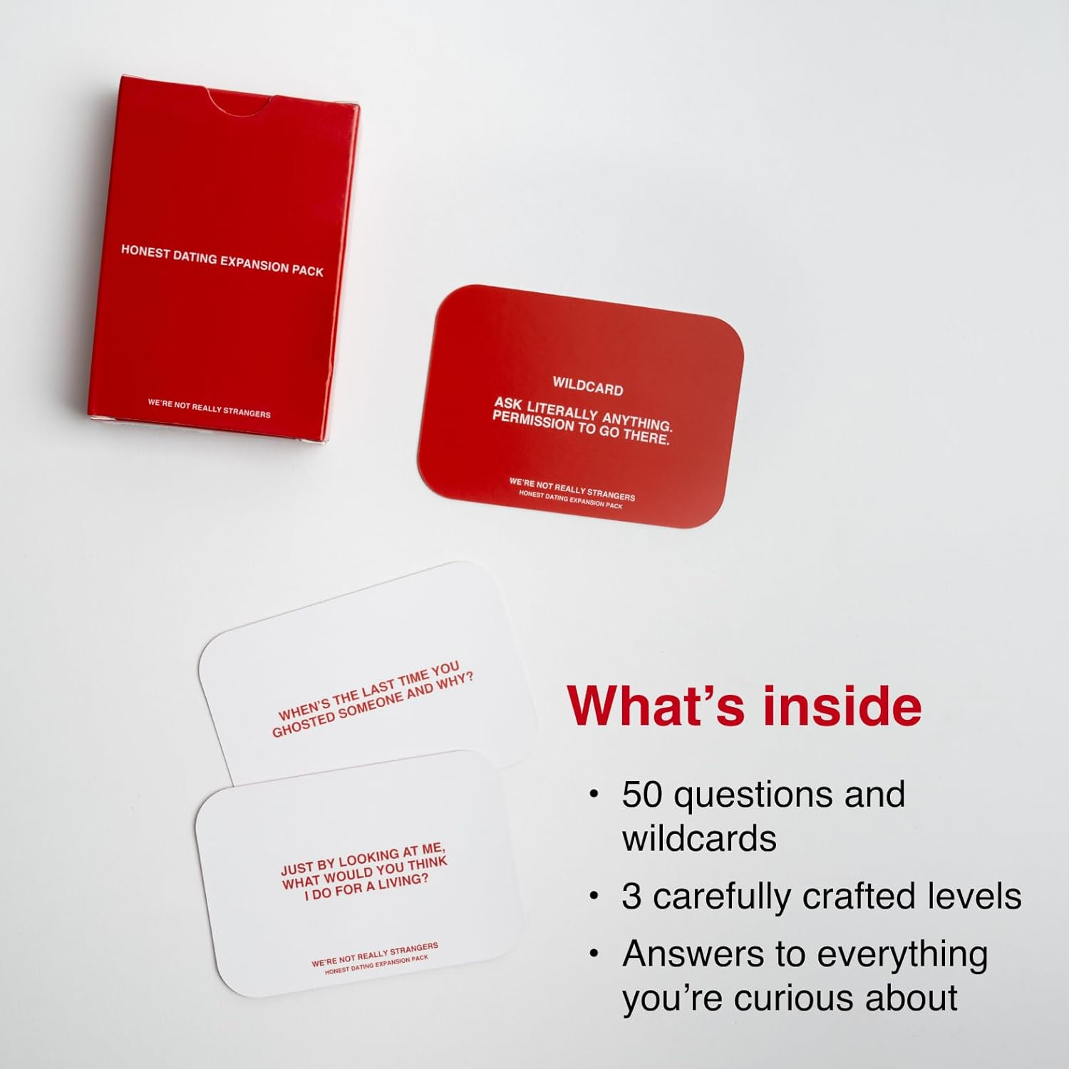 We'Re Not Really Strangers Card Game - Honest Dating Expansion Pack (50 Cards and Wildcards) image number 5