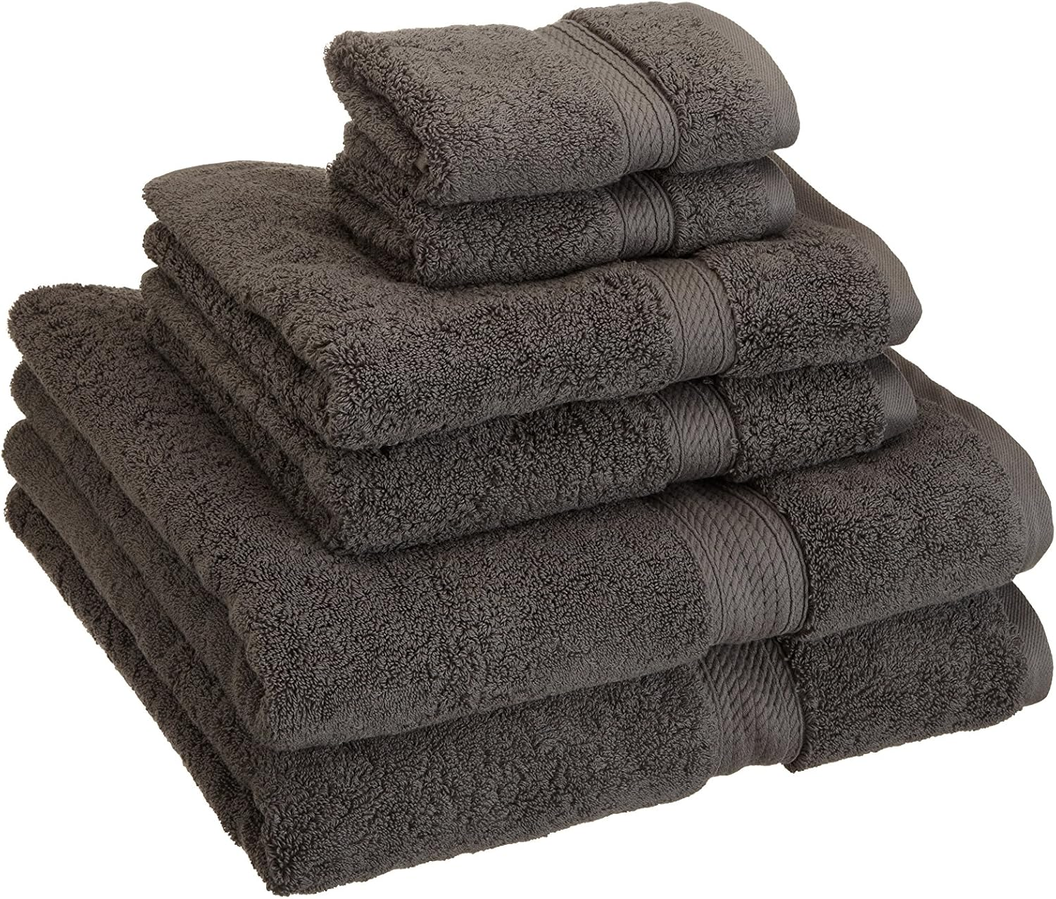 Superior 900 GSM Luxury Bathroom 6-Piece Towel Set, Made of 100% Premium Long-Staple Combed Cotton, 2 Hotel & Spa Quality Washcloths, 2 Hand Towels, and 2 Bath Towels - Light Blue