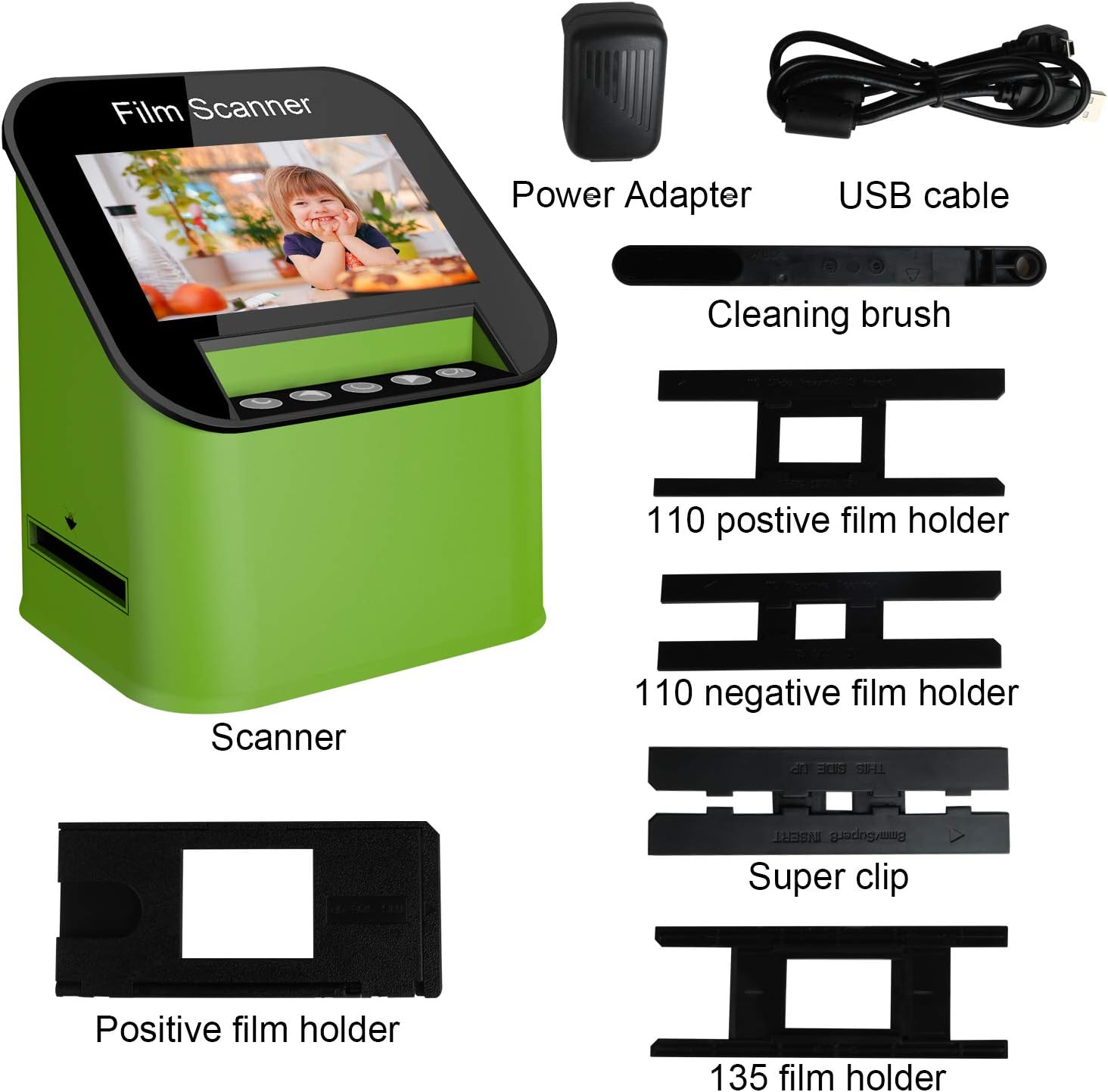 DIGITNOW Digital Film and Slide Scanner, Large 4.3 Inch TFT LCD Display, Converts 35Mm, 110 & 126 and Super 8 Films & 8Mm Film Negatives & Slides to 22 Megapixel JPEG Images image number 3
