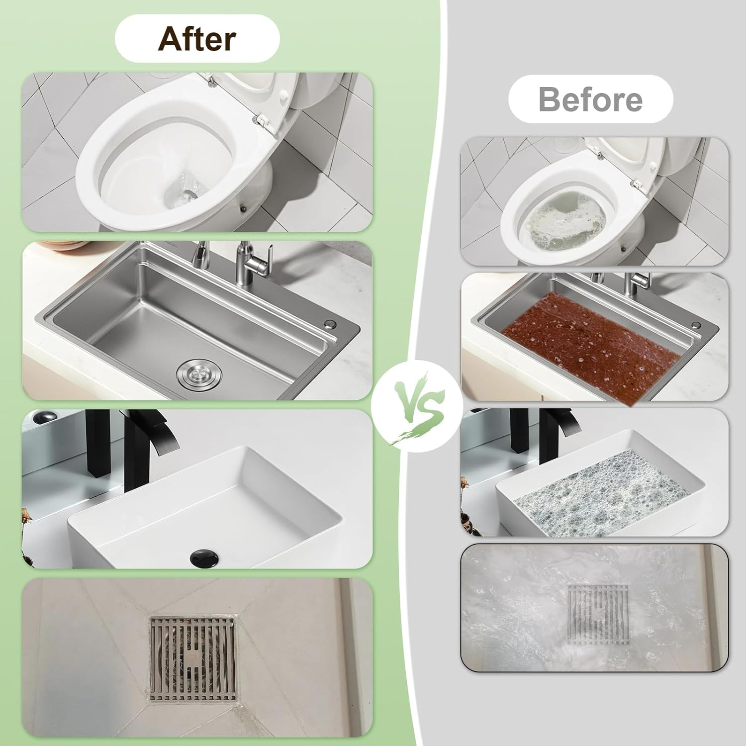 Gecyfit Toilet Plunger, High Pressure Drain Unclogging Tool, Plungers for Bathroom, Floor, Shower, Sink Heavy Duty, Multi-Purpose Air Pump Plunger for Toilet, Toilet Snakes for Hair Clog Remover image number 3