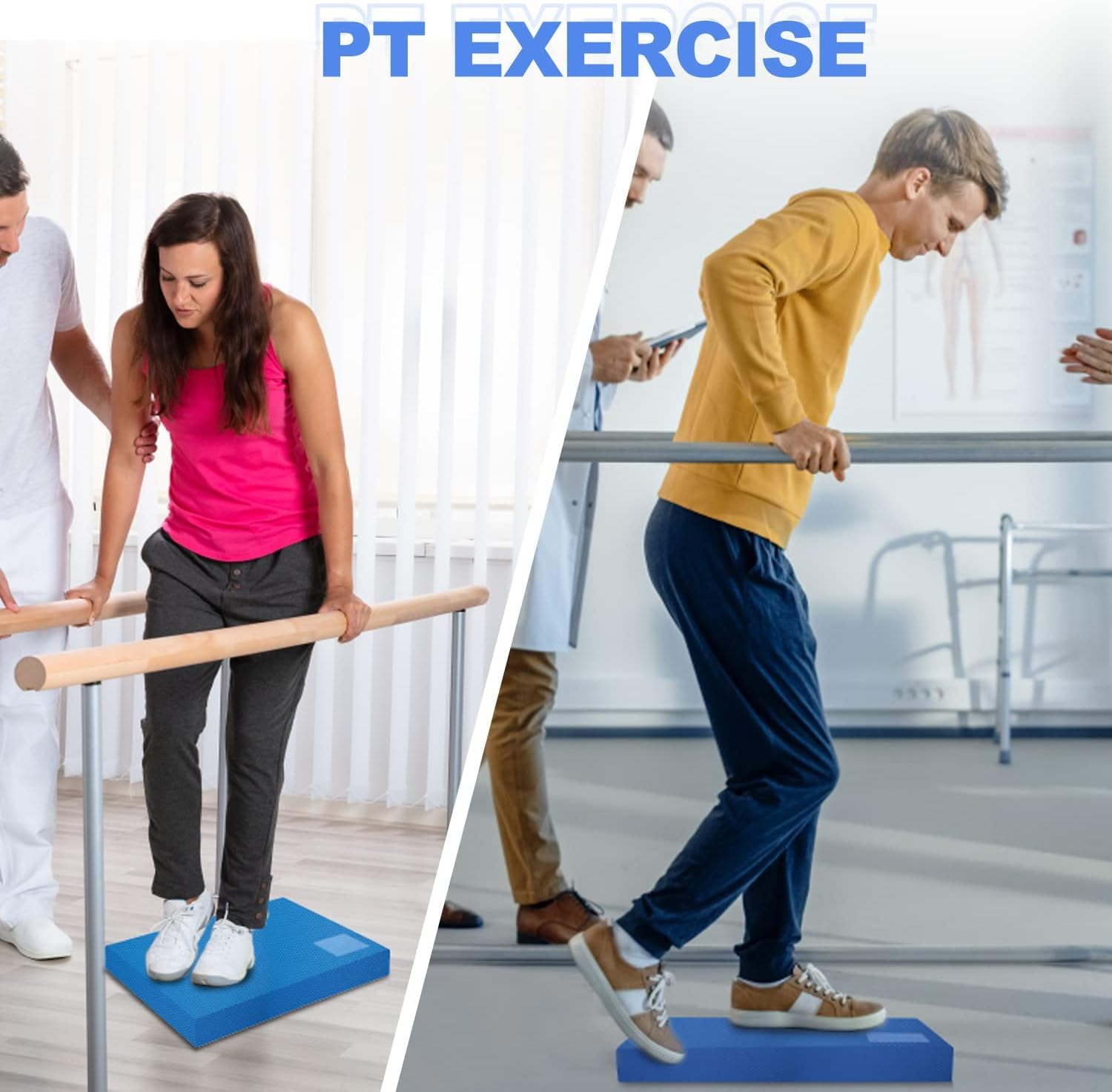 5BILLION Balance Pad & Balance Board - Gym Exercise Mat & Foam Balance Trainer - Wobble Cushion for Physical Therapy and Core Balance image number 1