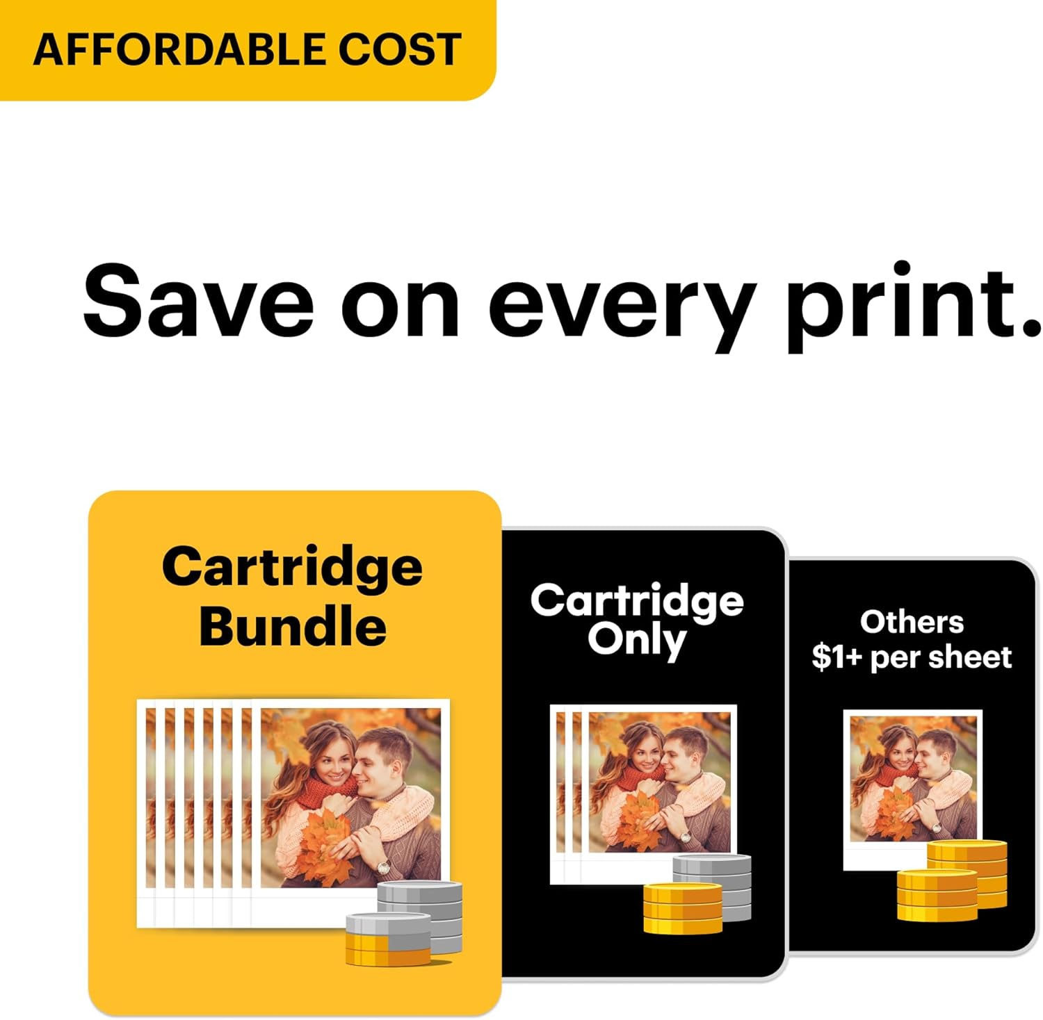 Kodak Mini 3 Retro Instant Photo Printer with Cartridge plus Accessories Bundle, White image number 7