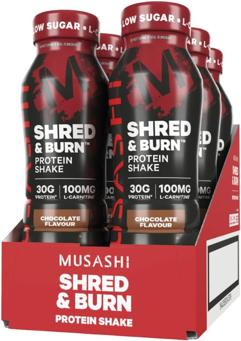 Musashi Muscle Recovery Ready to Drink Protein Shake - High Protein, Low Carb - Chocolate 6 Pack image number 2