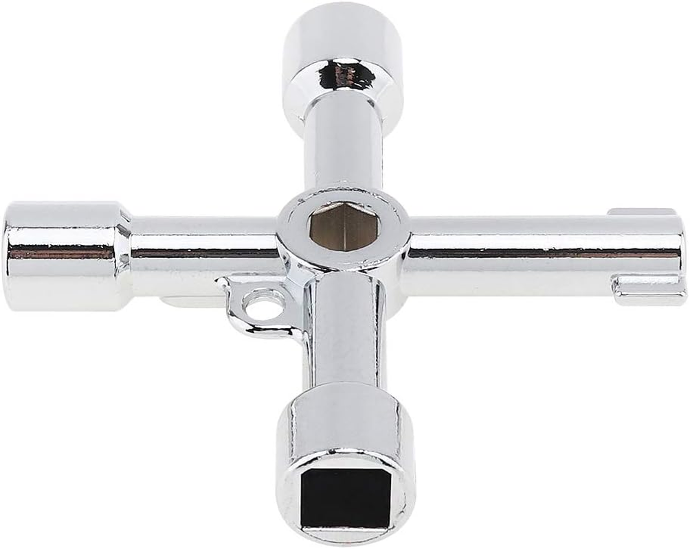 Origlam 4-Way Multi-Functional Utilities Key - Plumbing Wrench and Opening Tool for Electric Control Water Gas Meter Box Cupboard Cabinet Train image number 6