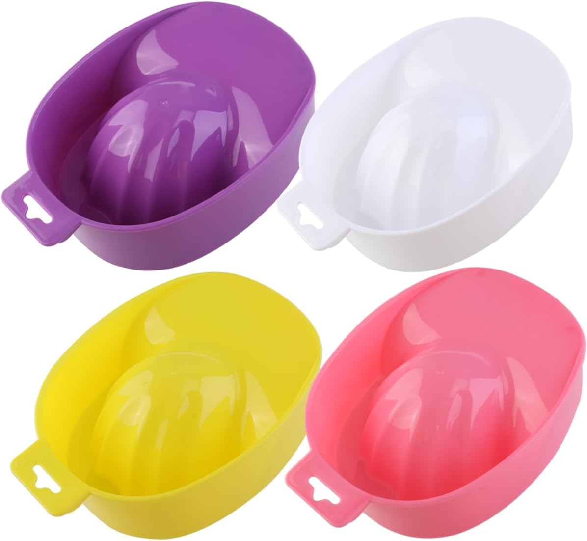 ARTSEWPLY Nail Care Soak Bowl Kit 2Pcs Random Color Manicure Soak Tray for Nail Polish Remover for Home and Salon Use image number 4