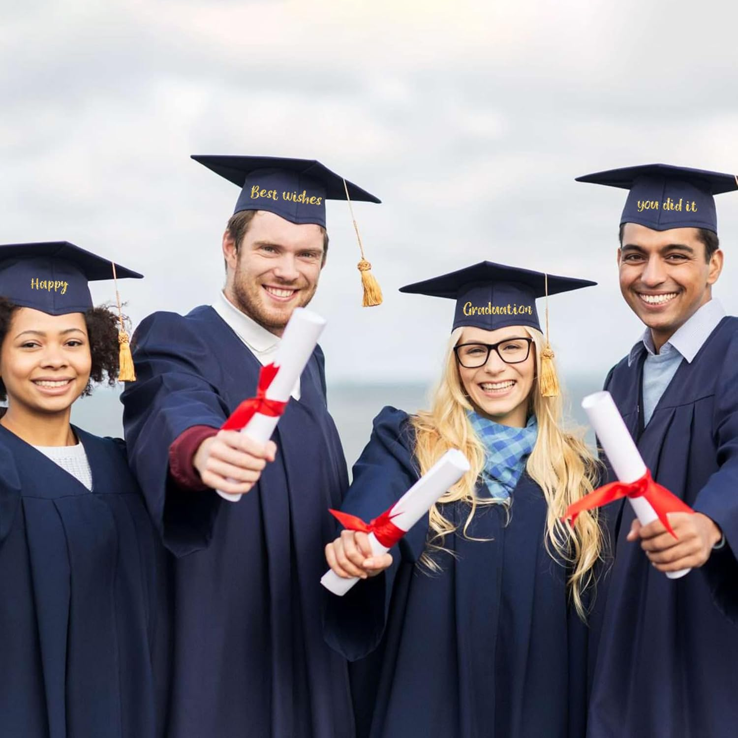 648 Pcs Gold Letter Stickers Glitter Alphabet Number Stickers 8 Sheets Self Adhesive Vinyl Letters Sticker for Graduation Cap Scrapbooking Water Bottles Cup Crafts Classroom Decor(Gold,1 Inch)