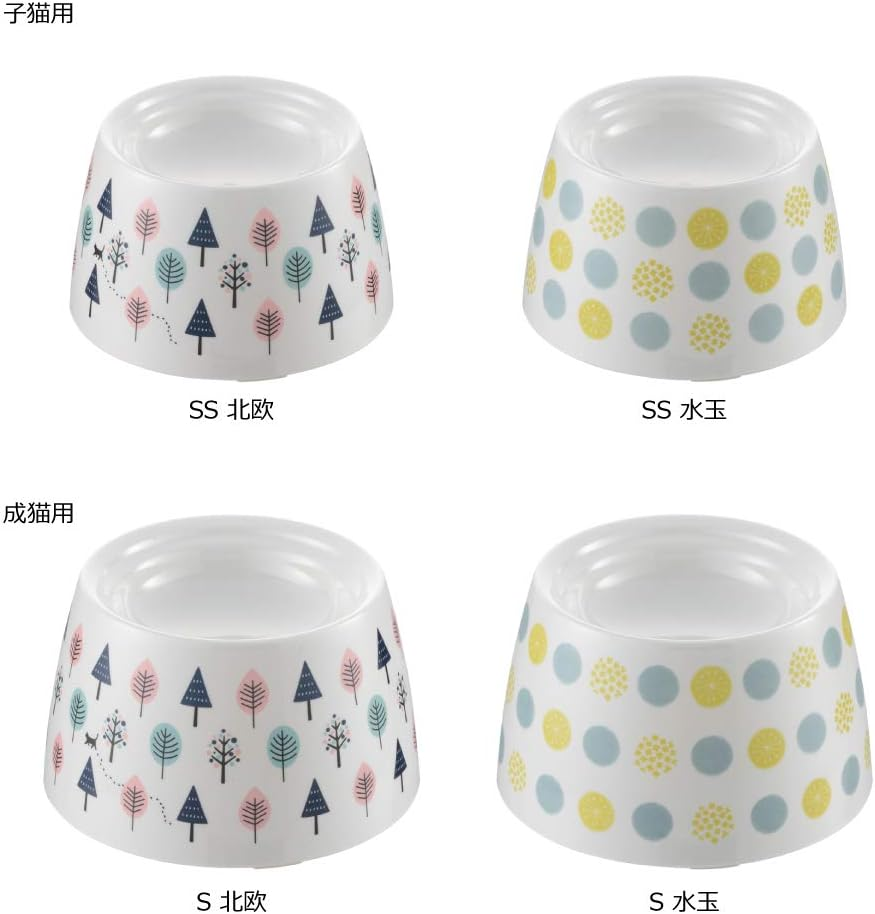 Richell Cat Tall Tableware SS Polka Dot - Scandinavian image number 4