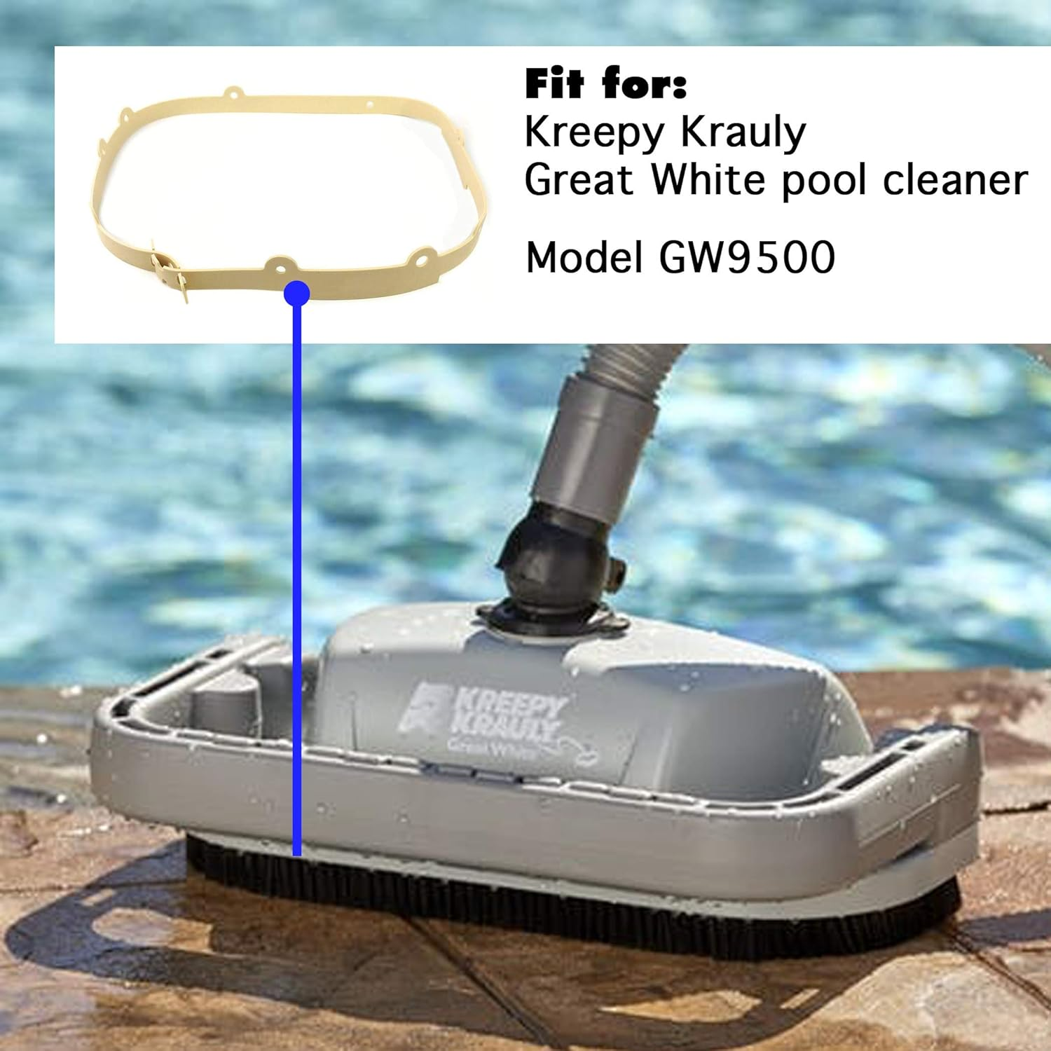 GW9508 Vacuum Skirt Kreepy Krauly Great White GW9500 Automatic Pool and Spa Cleaner - 1-Pack image number 1