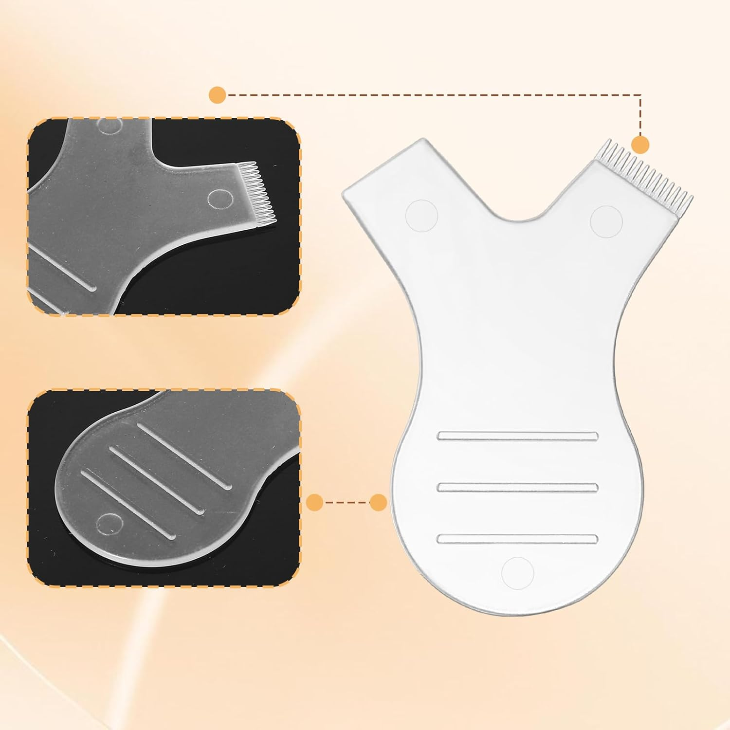 Elevatetech 100 Pcs Y Lash Lift Tool, Y Comb Eyelash Lift Brush Y-Shape Lash Separator and Tint Tool Clear Eyelash Perming Brush Applicators Makeup Supplies for Eyelashs Grafting and Extension image number 2