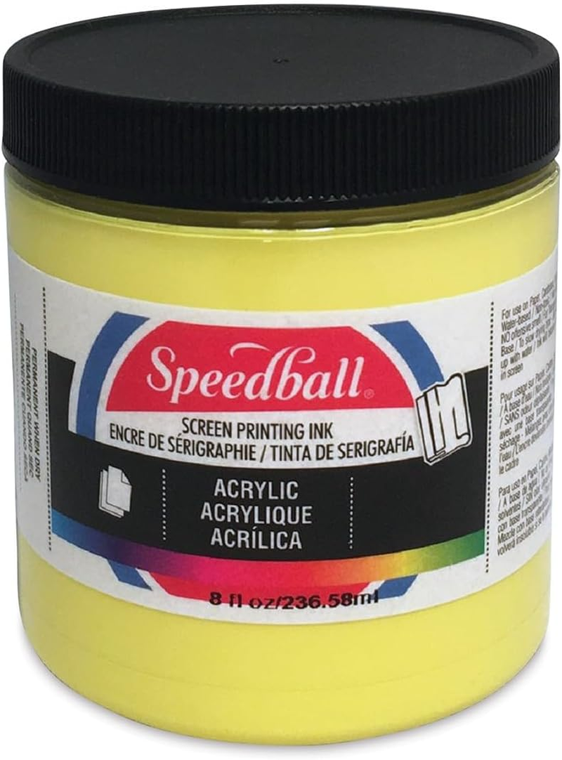Speedball Acrylic Screen Printing Ink Primrose Yellow, 236Ml, Quality with Vibrant, Long-Lasting Colour, Premium Pigments, Ideal for Professional Artwork on Wood and Paper image number 1