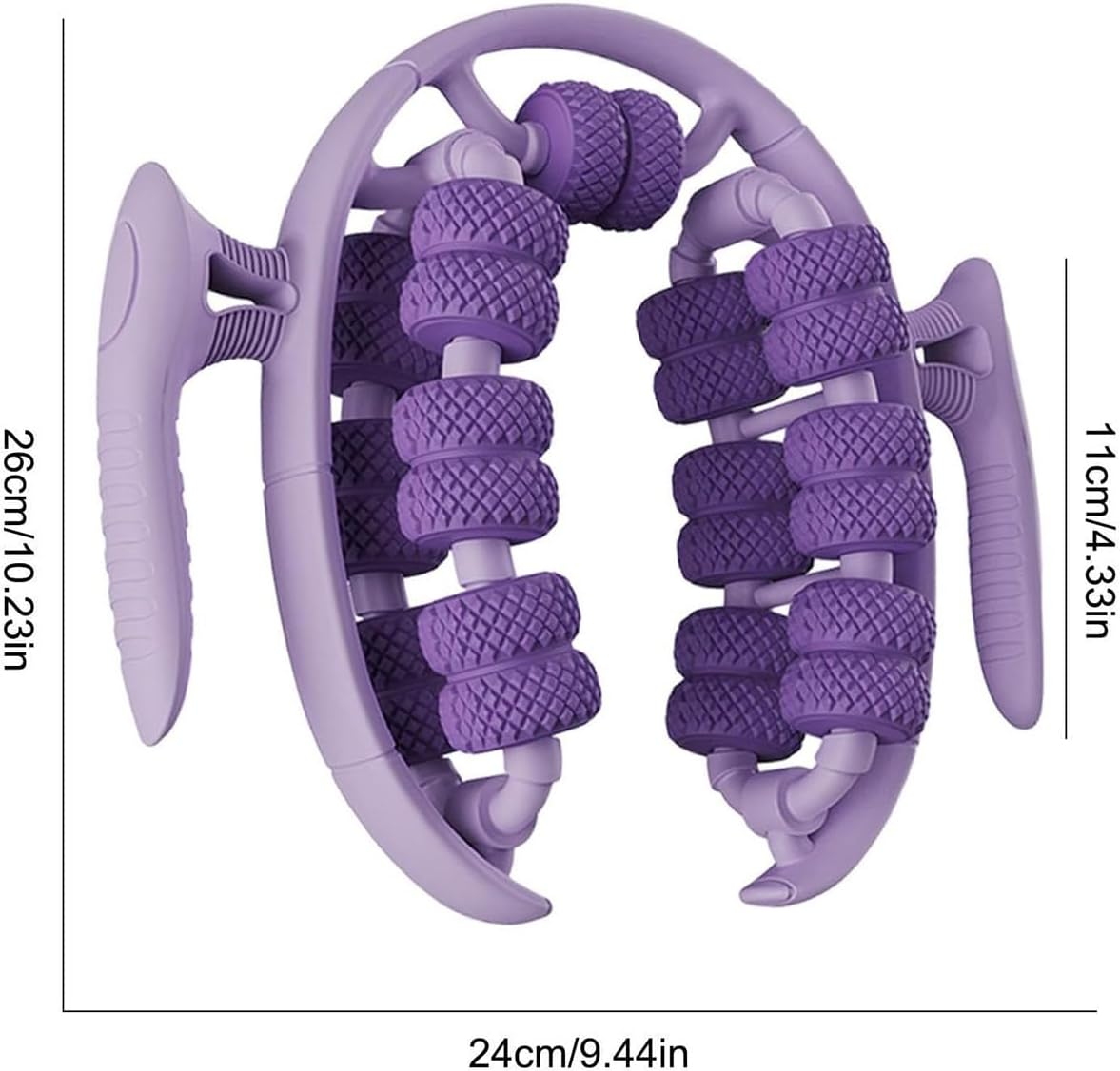 AIMALL Enhanced Fitness Roller, 26-Round Leg Massager Ring, Leg Roller Calf Muscle Relaxation, Yoga Wheel, Deep Tissue Massage for Improved Circulation and Muscle Tone