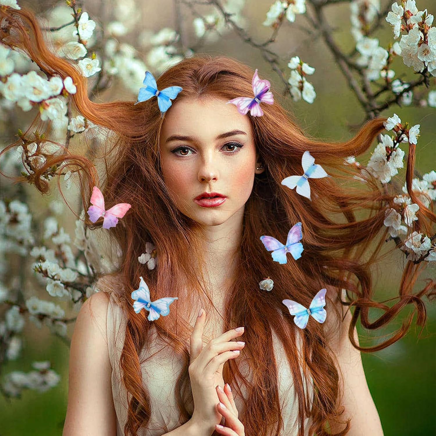 Butterfly Hair Clips, Pack of 20 Hair Accessories, Butterfly, 3D Butterfly Hair Clip, Butterfly Hair Clip, Butterfly Headband, Gifts for Women and Girls image number 1