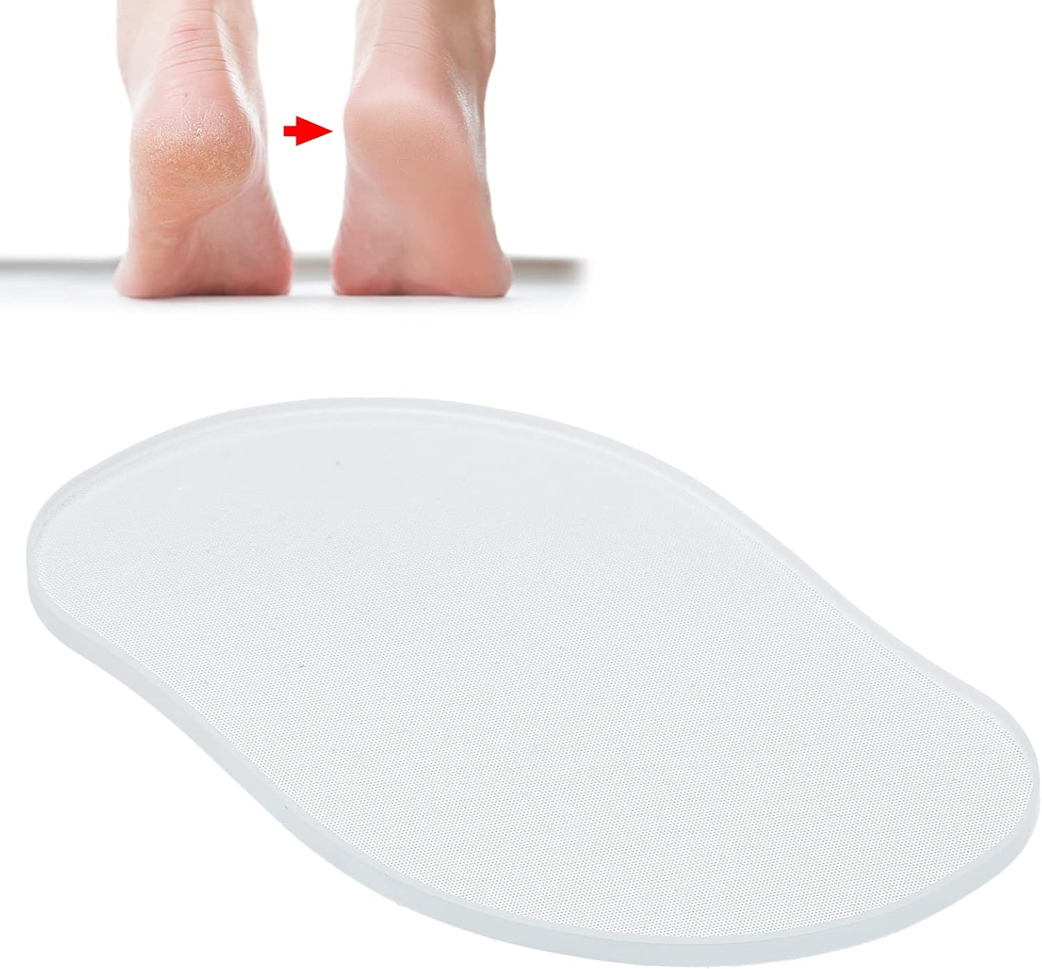 Foot File, Portable Tempered Glass Nano Foot Scrubber for Cracked Dry Skin for Wet and Dry Feet for Dead Skin Removal image number 4