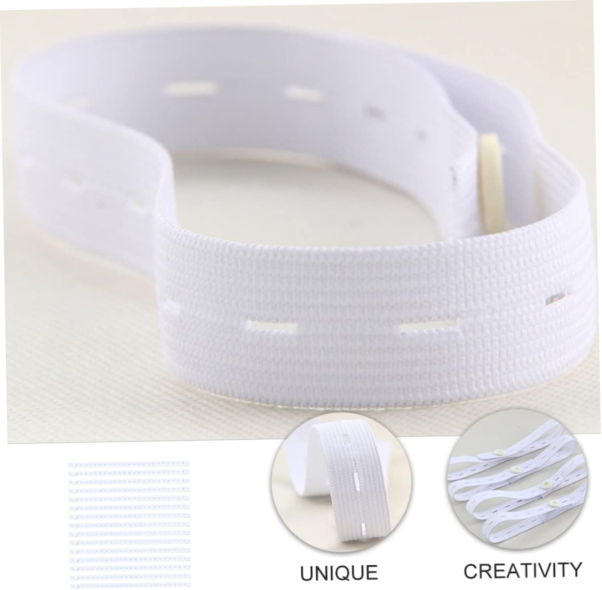 Abaodam 15Pcs Newborn Diaper Buckles Elastic Diaper Fastener Belt for Toddlers image number 2