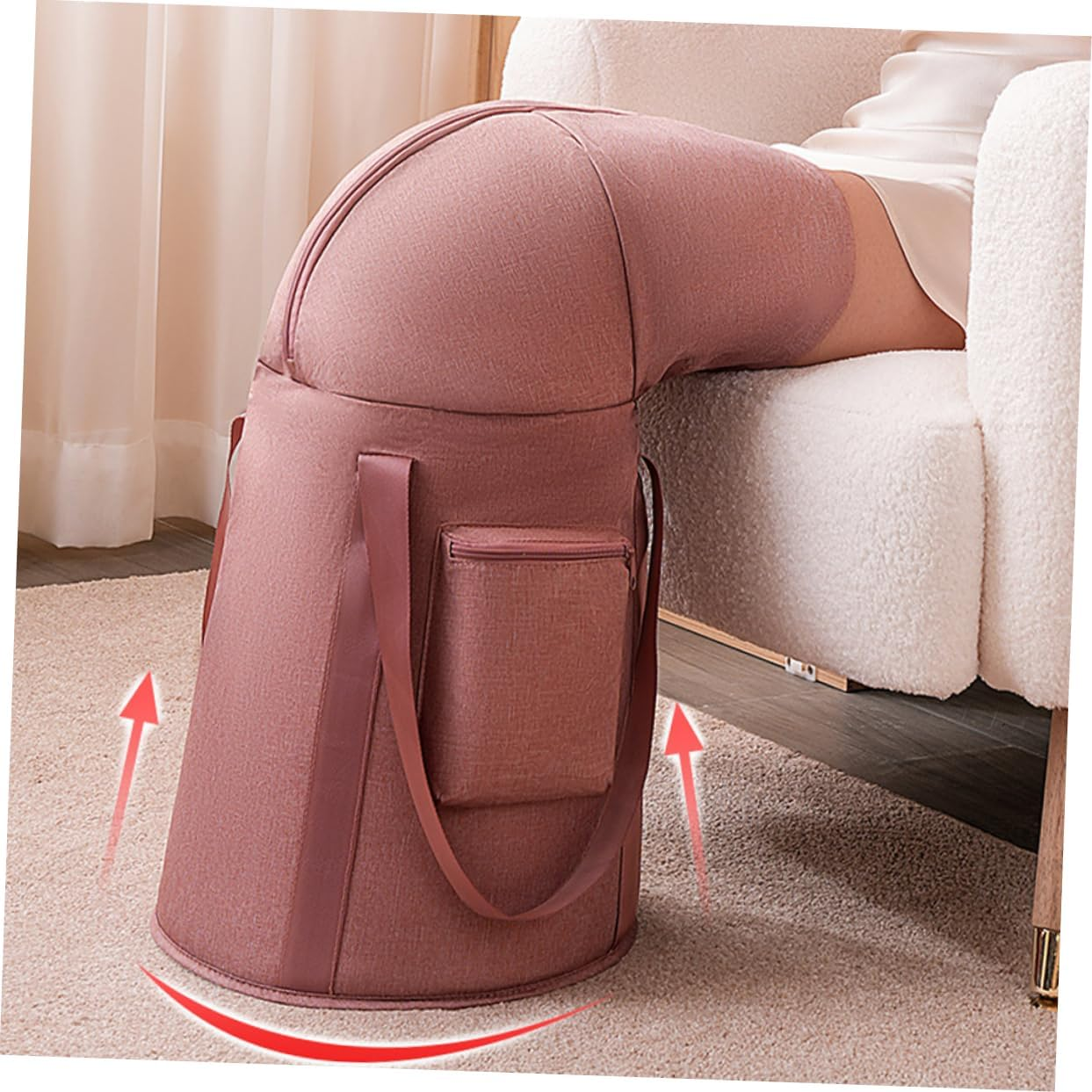 Beatifufu Portable Foot Bath Soaking Bucket Insulated Foldable Spa Tub for Home Travel image number 5