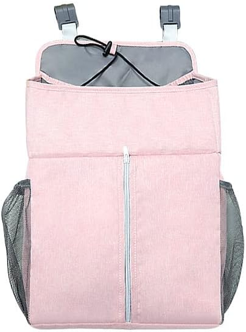 Hanging Diaper Organizer Nursery Crib Hanging Nappy Organizer, Hangable Diaper Caddy Storage Bag Waterproof Diapers Stacker Closet for Baby Caddy Crib Baby Stroller Pushchair Baby Essential