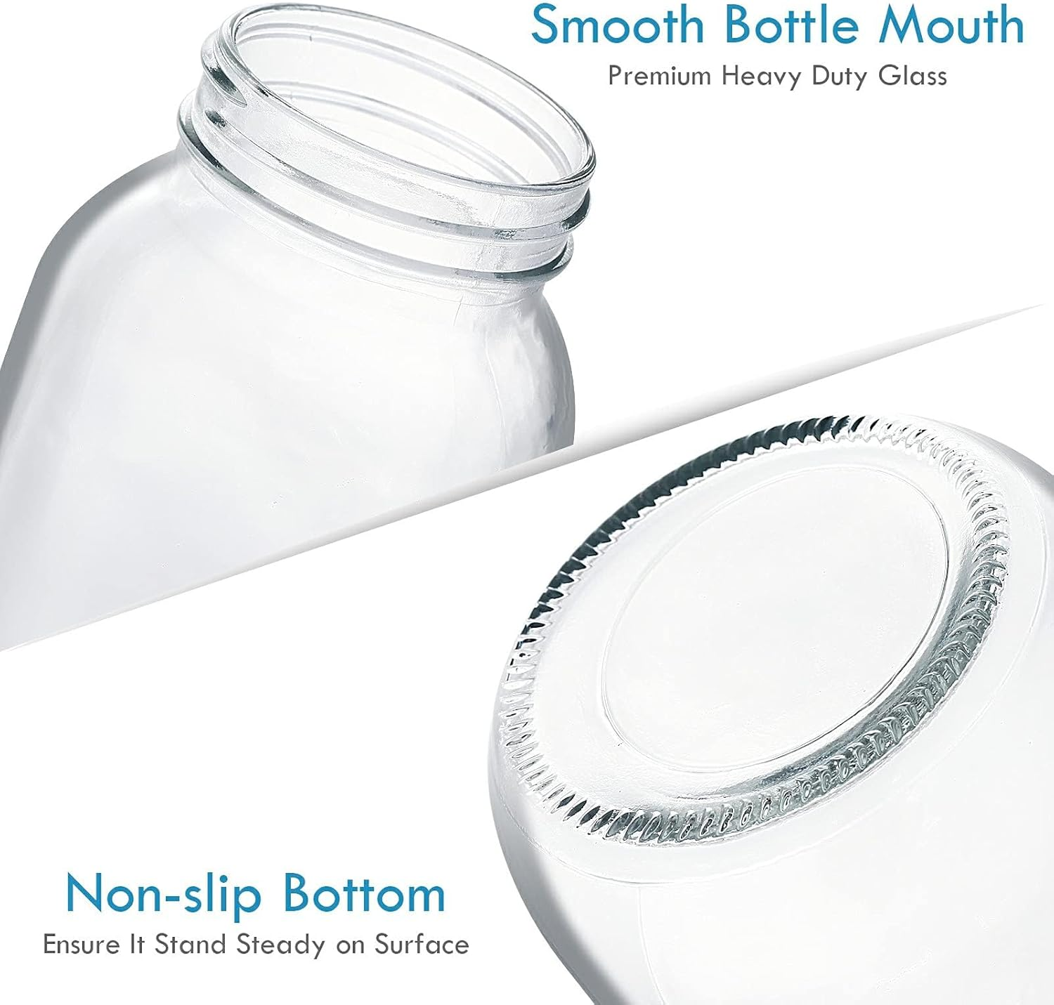 12 Pack 500Ml Mason Jars with Airtight Lids and Bands Glass Canning Jars Ideal for Preserving, Jam, Honey, Jelly, Wedding Favors, Shower Favors, Sauces, DIY Spice Jars, Salad (12) image number 4