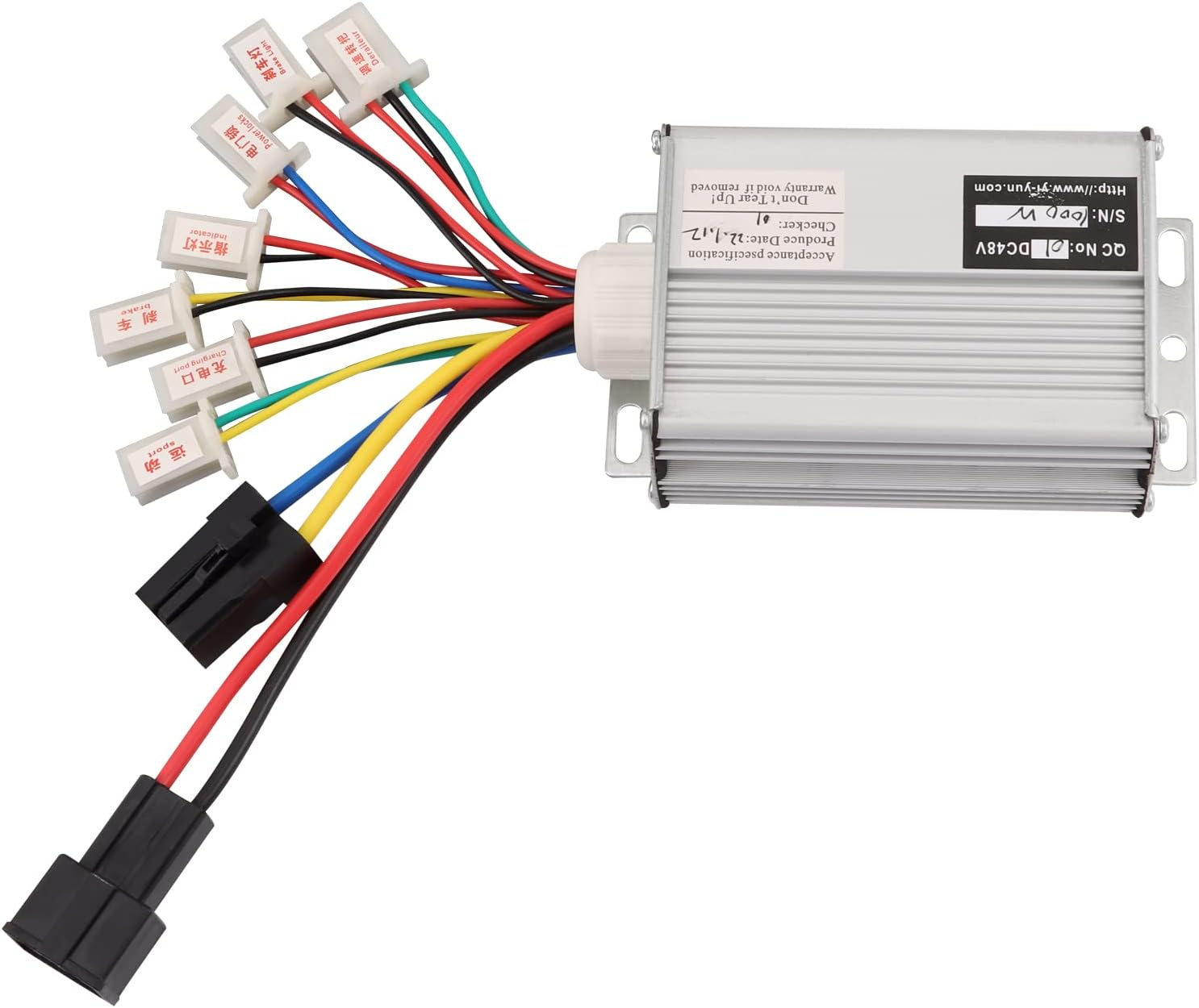 WOOSTAR Controller with Black Battery Connector Terminal-48V 1000W-For Scooter,Brushed Electric Motor Engine image number 6