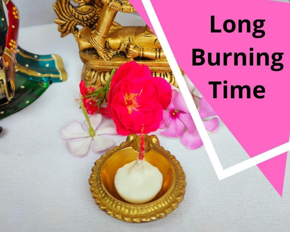 Neture Blaze Wicks Diya Batti | Wax Free Ghee Wicks for Pooja, Festival and Occasions 100 Pieces (Ghee Wicks in Plastic Box) image number 4