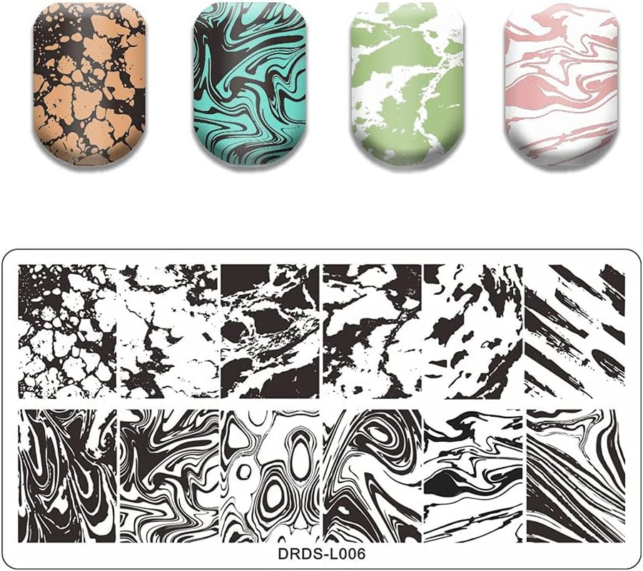 VNC 21 Pcs Nail Stamp Plates Set 16 Plate 2Stamper and 2 Scraper 1Storage Bag Nails Art Stamping Plate Scraper Stamper Set Leaves Flowers Animal Nail Plate Template Image Plate Set image number 4