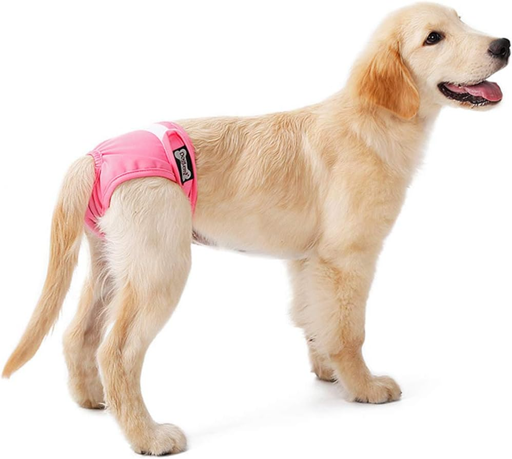 New Female Sanitary Dog Nappy Underpants Diaper Pants Pink M L XL (Large) image number 6
