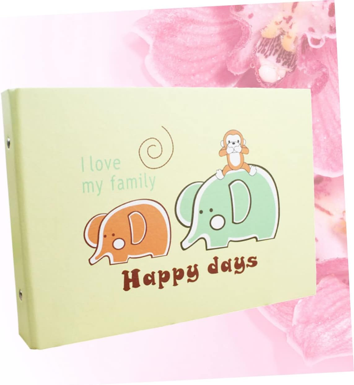 1Pc Elephant Pattern Album DIY Recording Life Book First Photo Album for Cute Photo Albums Picture Album Memory Book for Couples image number 4