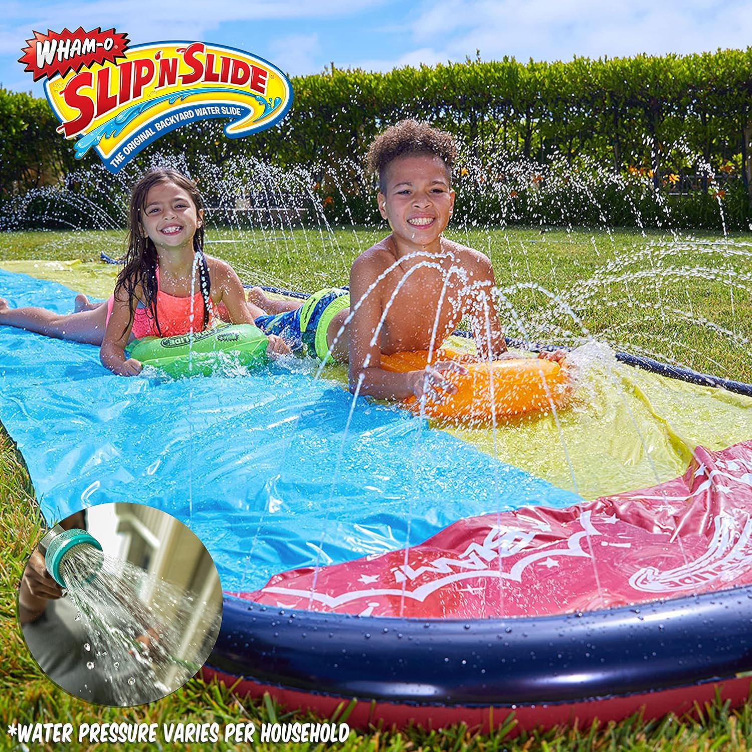 Wham-O Slip N Slide Wave Rider Double with 2 Slide Boogies image number 5