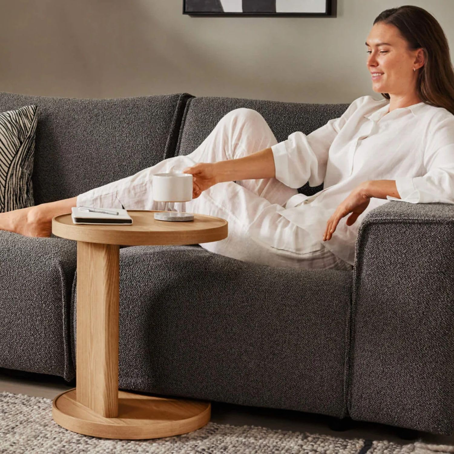 Koala Kirribilli Side Table, Cantilever Design Furniture for Bedside, Coffee, and Side Table, FSC Certified Tool-Free Assembly image number 3