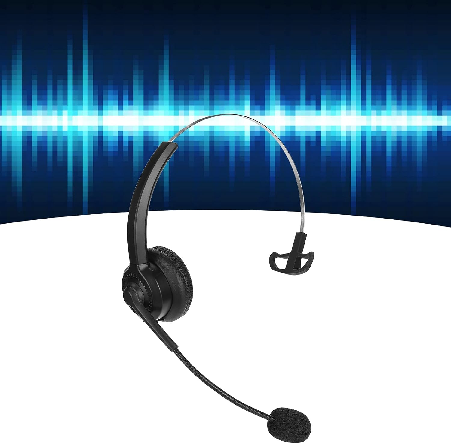 Annadue Telephone Headset with RJ9 Socket, Hands-Free Call Centre Headset with Microphone and Audio Control for Skype, Business, Office, Webseminars Etc. image number 2