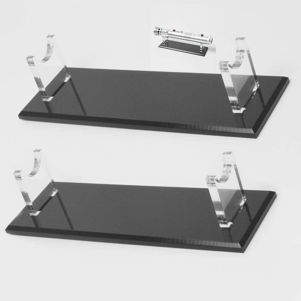 LEILIN Lightsaber Stand - Acrylic Sword & Lightsaber Display Stand, Supports All Swords (Clear, 1 Piece)