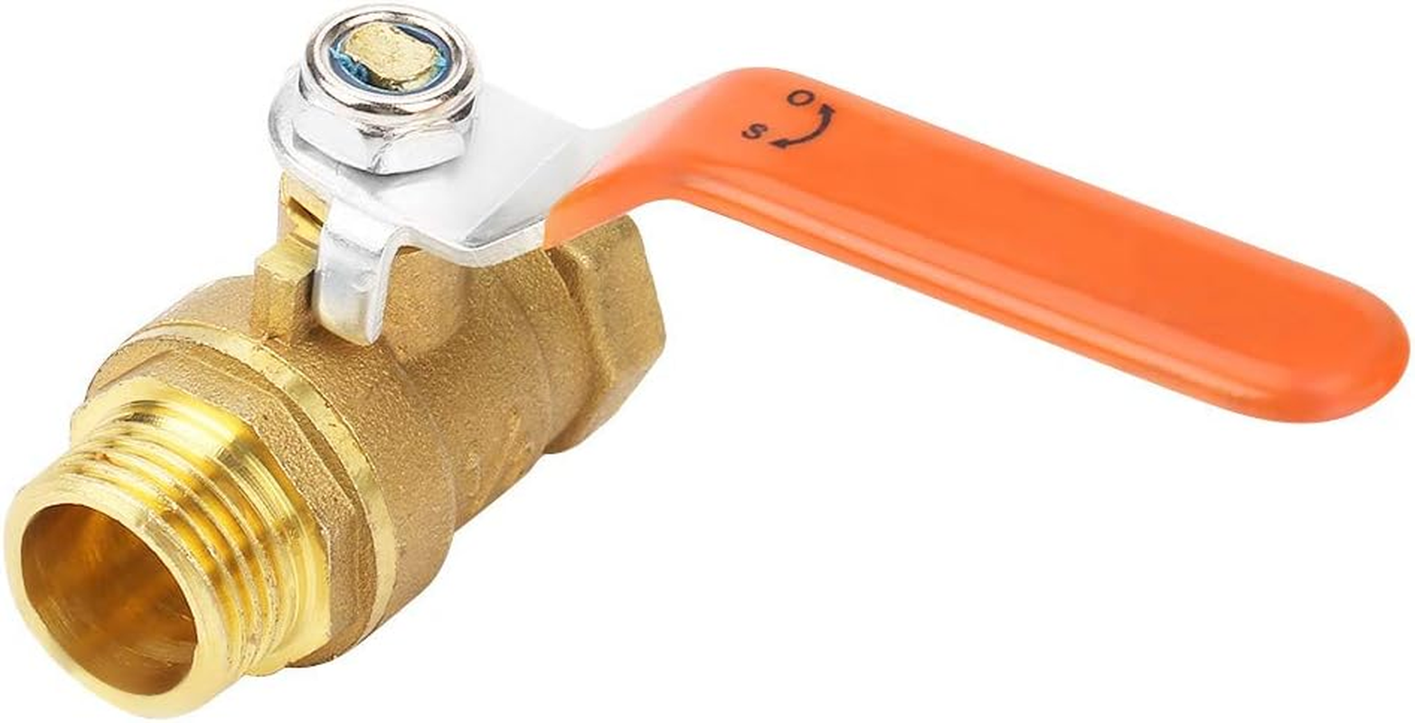 Jectse Ball Valve,1/2 BSP DN15 Brass Thread Pipe Ball Valve Male Female Heavy Duty Control,Dual-Direction,For Industrial Use image number 1