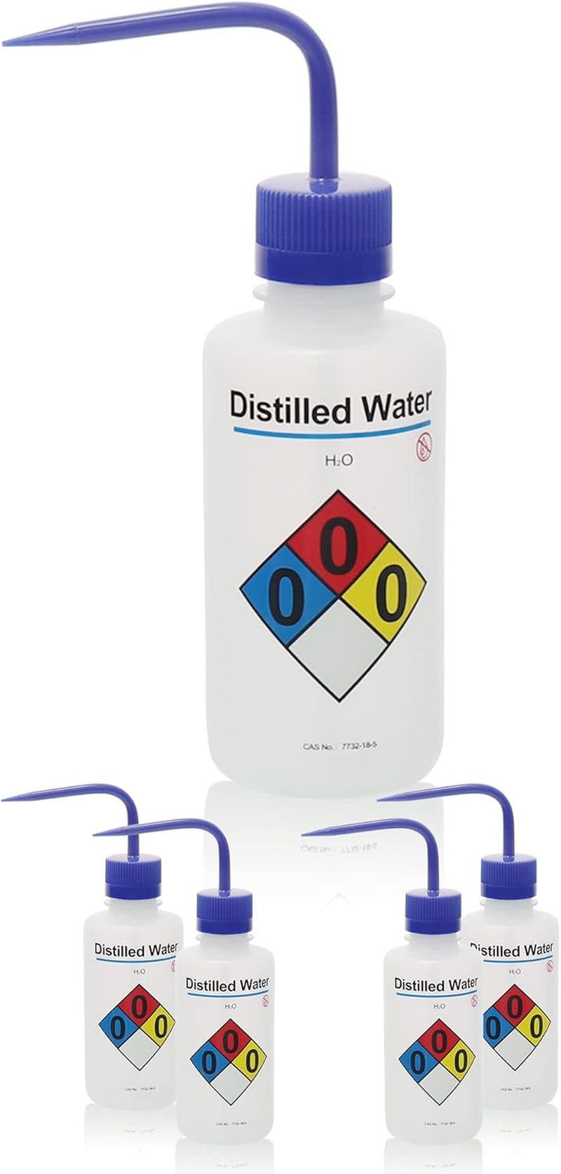 LABINVO Self-Venting Safety Wash Bottles(Methanol), Pack of 1, with Chemical Name,.Vol.500Ml,Ldpe Material,Cap in Green Color.In-Wbm501