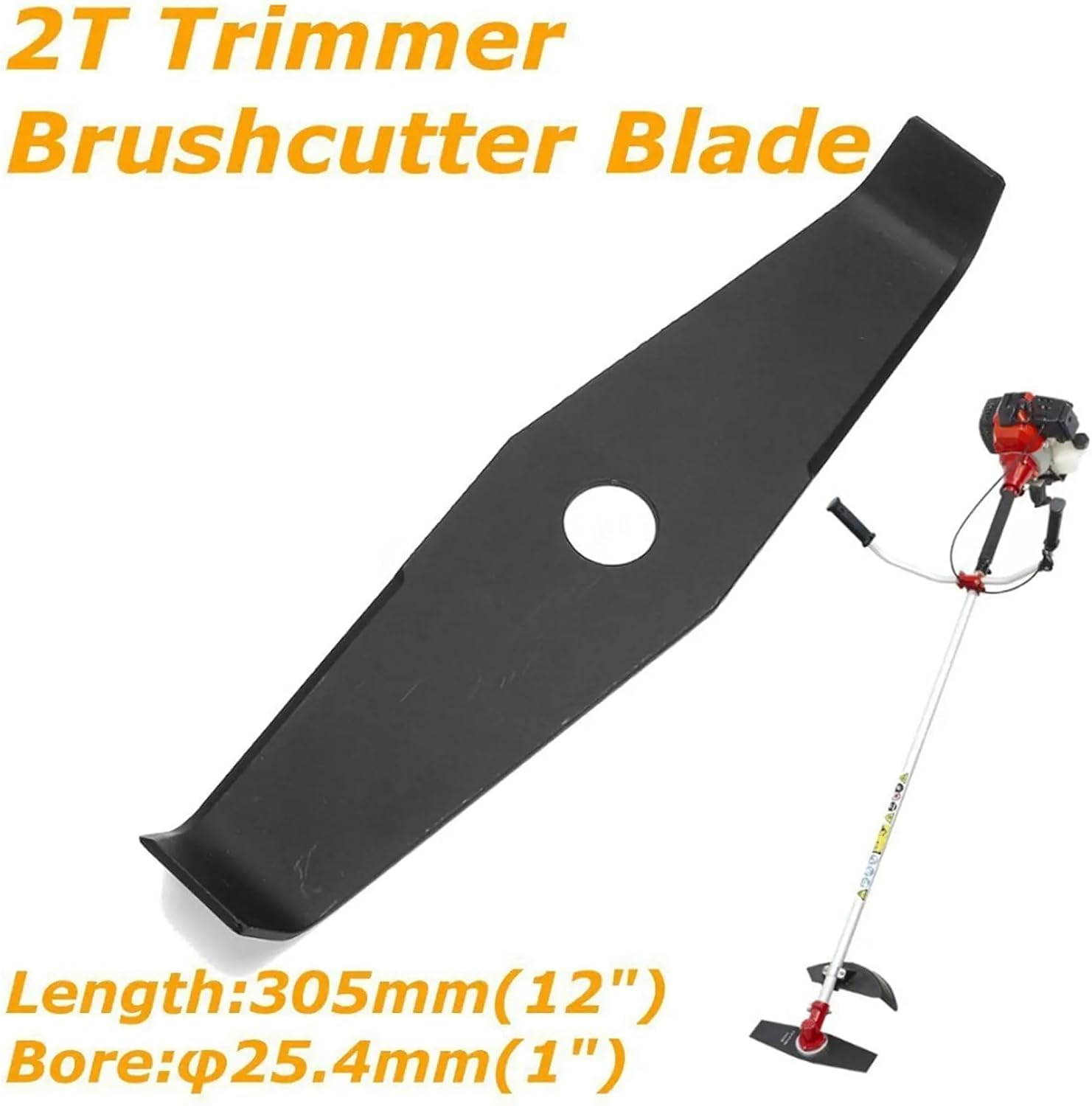 295504-0 Universal Mulching Brushcutter 2 Tooth for Stihl, Husqvarna, Mitox, Echo, Kawasaki and Other Machines, Black image number 3