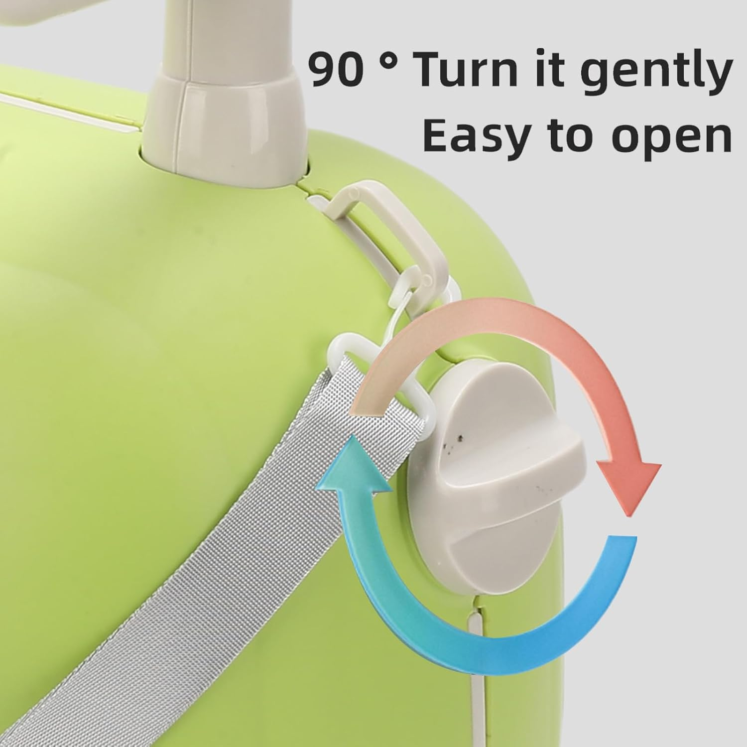 Generic Ride on Suitcase for Kids, Carry on Luggage with Handles,90 Degree Folding Pedal, Large Capacity, 360&deg; Silent Wheels, Lightweight Kids Travel Trunk for Boys & Girls Ages 2-12 (Green)