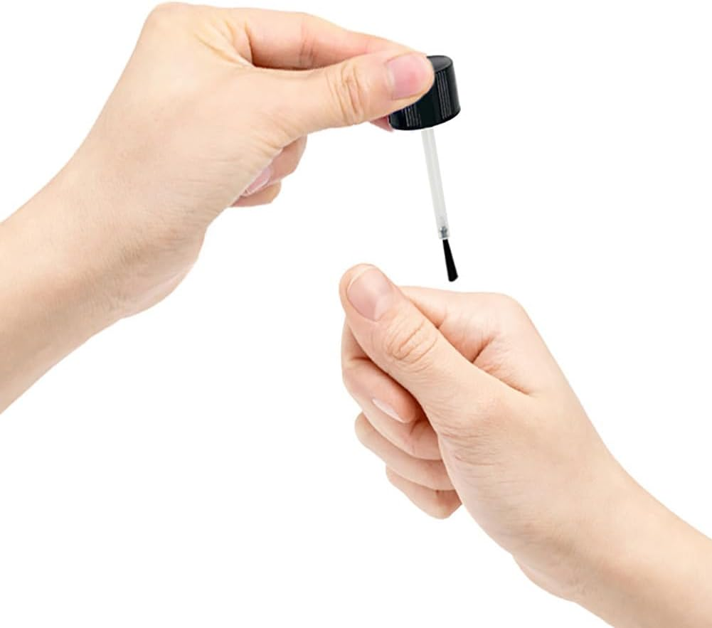 LJJCSFF 5 Pcs 5Ml Empty Nail Polish Bottles with Brush Refillable Nail Polish Container Tube Nail Art Bottle Nail Varnish Jar image number 4