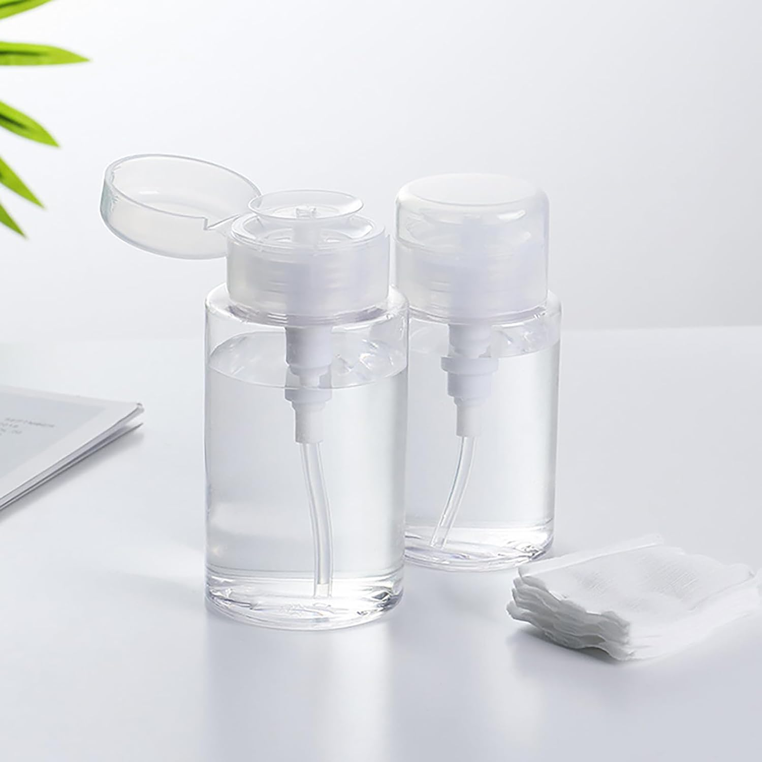 1 PCS 100Ml Toner Pump Bottle Acetone Pump Dispenser Nail Polish Remover Makeup Remover Pump Alcohol Press Liquid Bottles image number 4