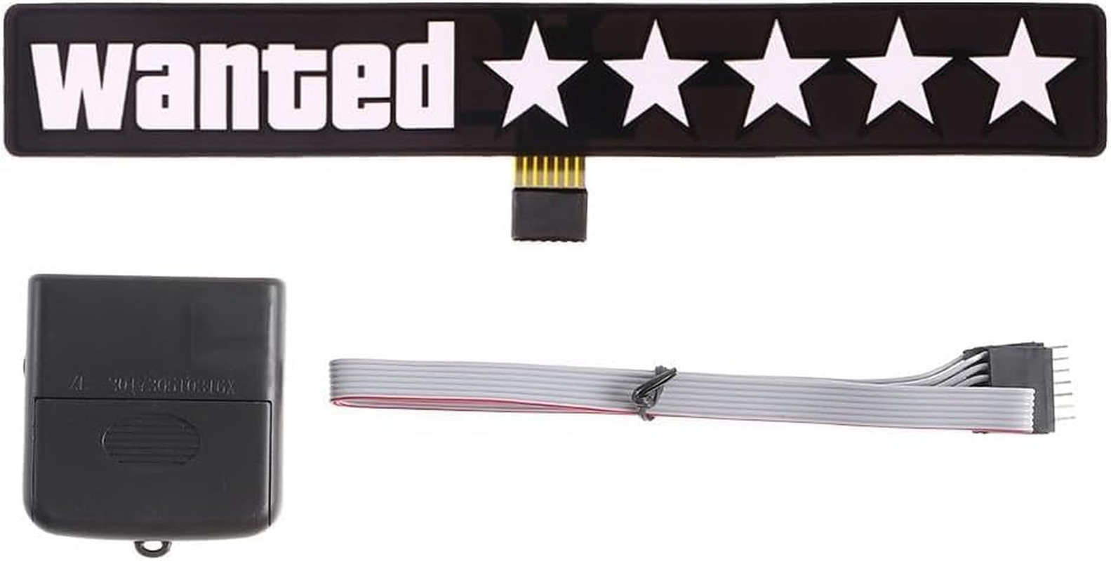 Voltwave Wanted 5 Star Wanted Car Decal &ndash;5 Star EL Glow Sign for Car, 5 Star Illuminated Car Decals with 3 Modes & Control Unit, Light Car Sticker for Cars, Trucks & Suv&rsquo;S image number 1