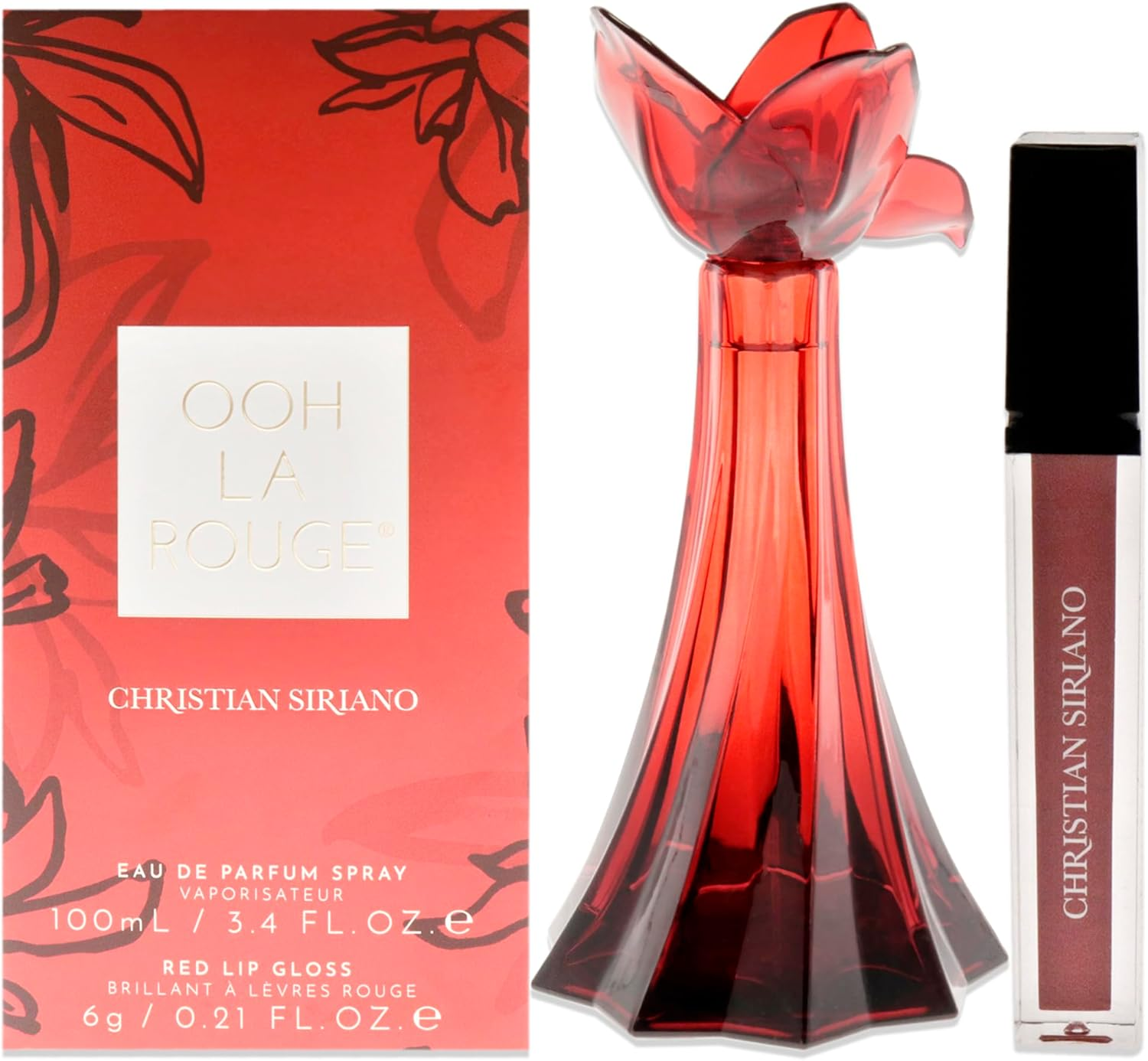 Ooh La Rouge by Christian Siriano for Women - 2 Pc Gift Set 3.4 Oz EDP Spray, 0.21Oz Red Lip Gloss image number 3